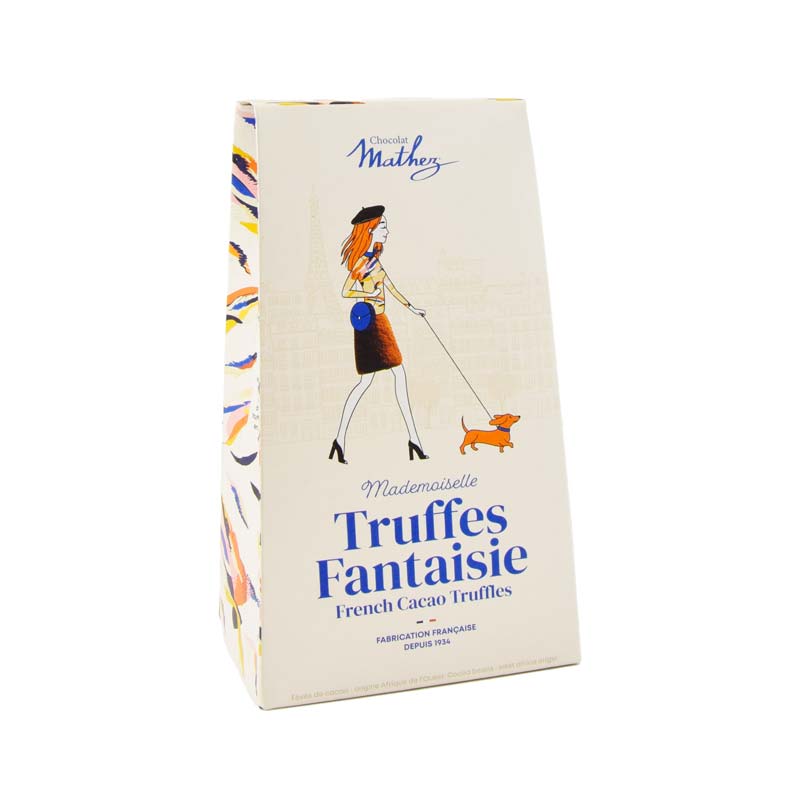 Truffes Etui Paris chic Crêpes dentelles Bio 100g x6 Mathez