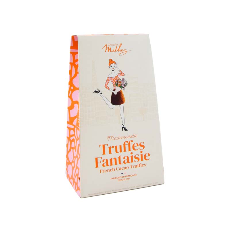 Truffes Etui Paris chic aux éclats de caramel Bio 100g x6 Mathez