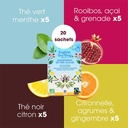 Assortiment de thés glacés Bio 20 sachets X6 ETS