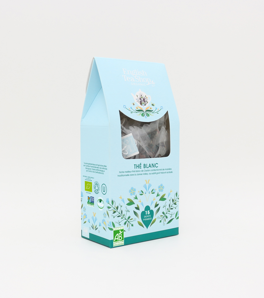 Thé Blanc Bio 15 sachets pyramides x6