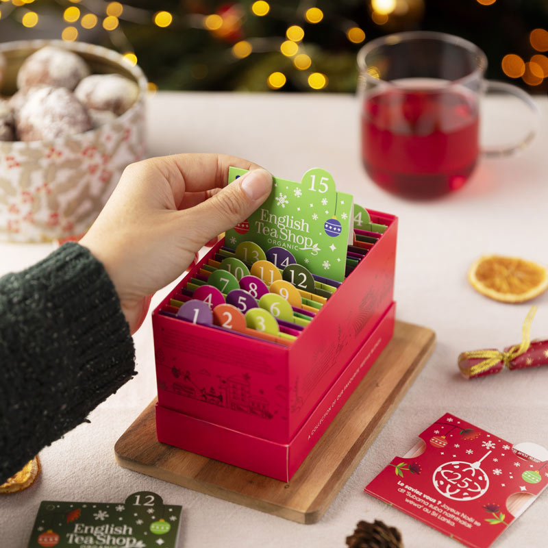 Calendrier de l'Avent à Cartes Bio 25 sachets x6 ETS