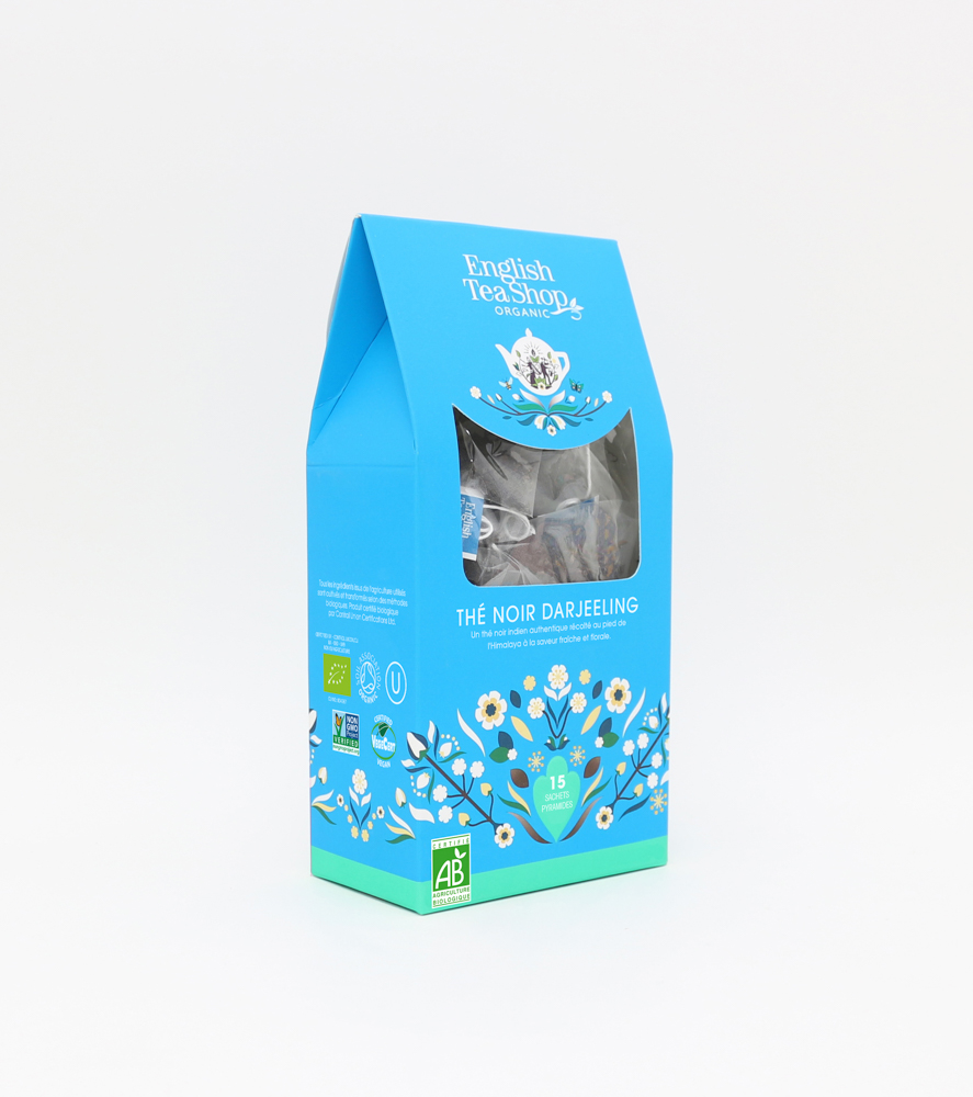 Thé Noir Darjeeling Bio 15 sachets pyramides x6