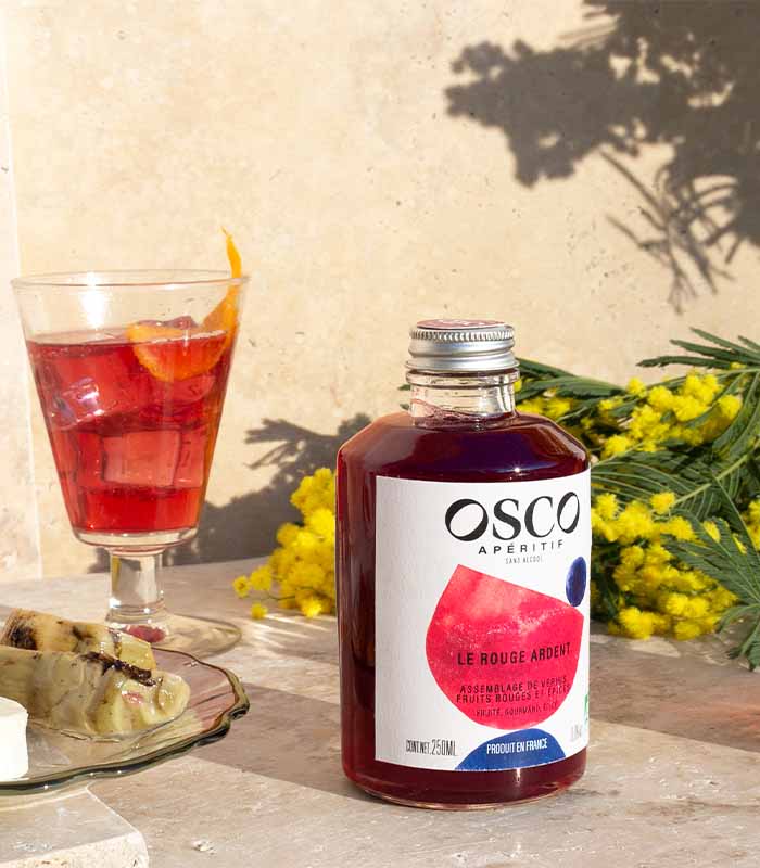 Apéritif Sans Alcool Osco Le Rouge Ardent Bio 25cl x12