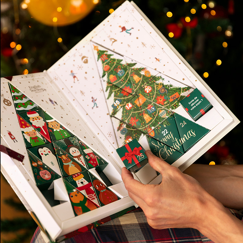 Calendrier de l'Avent Arbre de Noël Bio 25 sachets x6 ETS