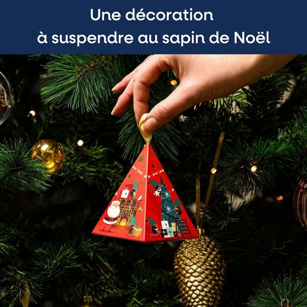 Mini Truffes Pyramide Noel NATURE Fair Trade 35g x24 Mathez