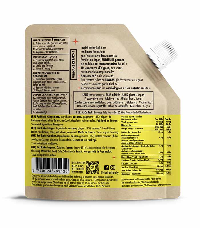 Furikake Gingembre 45g X12 FURIFURI
