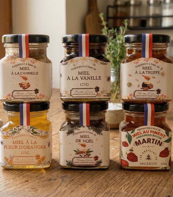Miel à la Truffe 125g - x12 Abeilles de Malescot