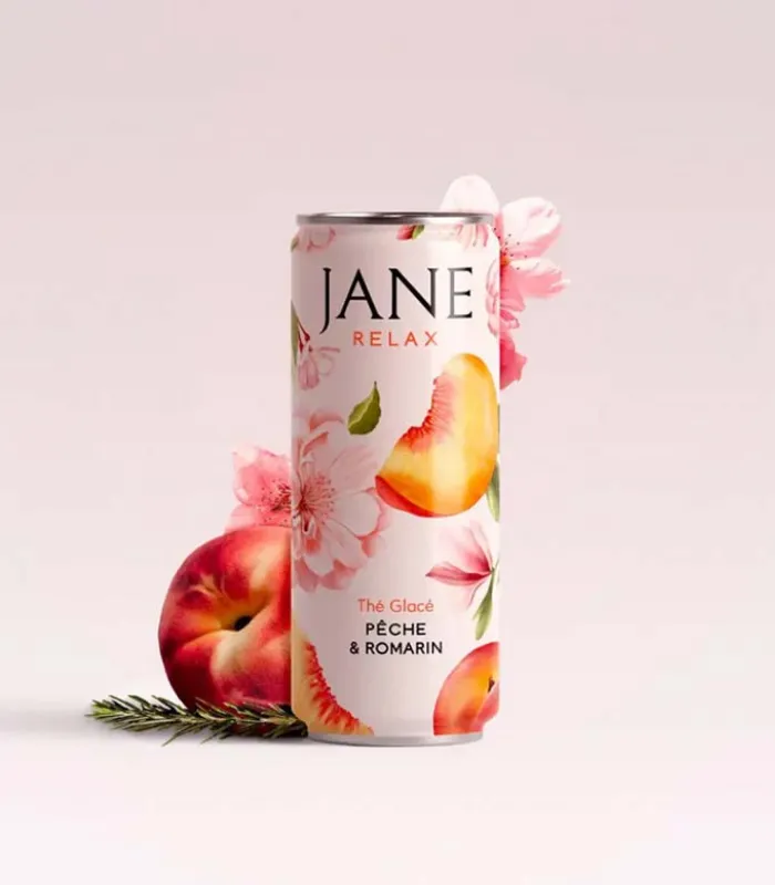 Thé Glacé Pêche Romarin - Relax 25cl x24 Jane ambiance 1.webp