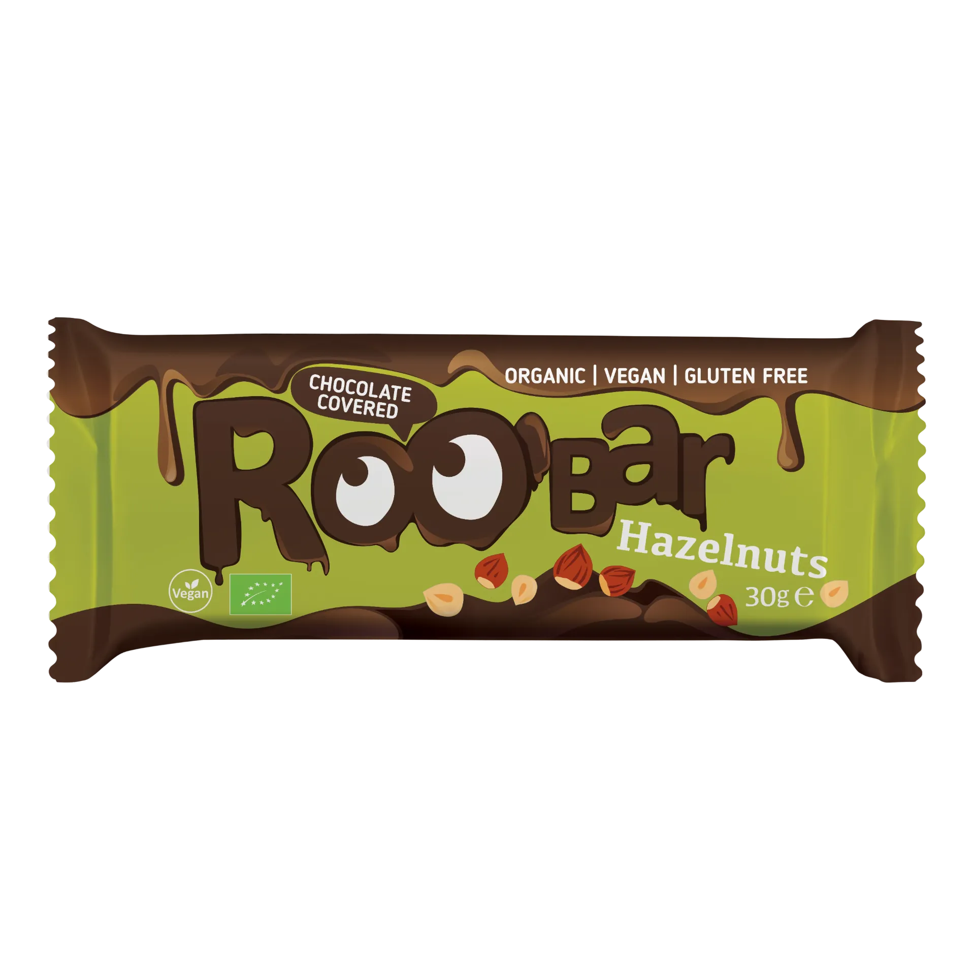[82448] Barre protéinée bio noisettes chocolat 40g - x16 Roo'bar