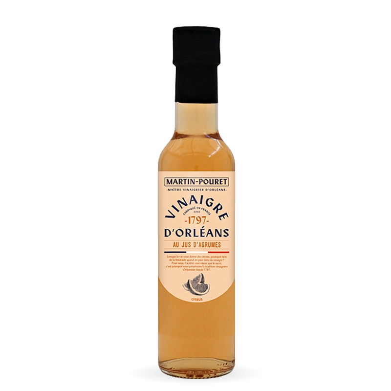Vinaigre d'Orléans de Vin Blanc au Jus d'Agrumes 25cl - x6 Martin Pouret