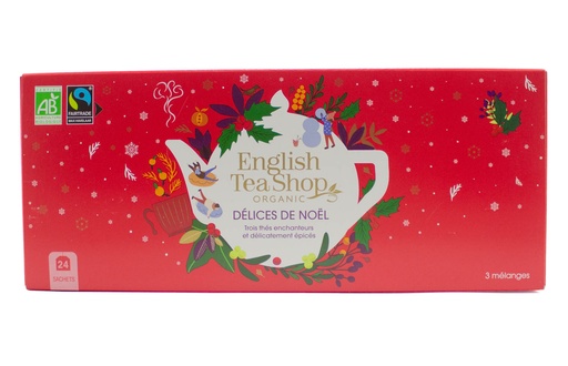 Coffret Délices Noël Rouge Bio 24 sachets x6 ETS
