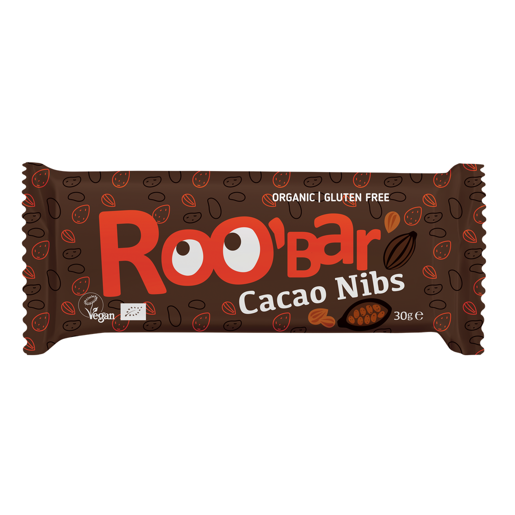 Barre Energétique Eclats de Cacao Bio 30g x20 Roo'bar