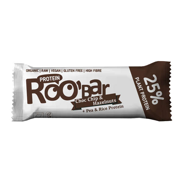 [85091] Barre Protéinée Chocolat Noisettes Bio 40g x16 Roo'bar