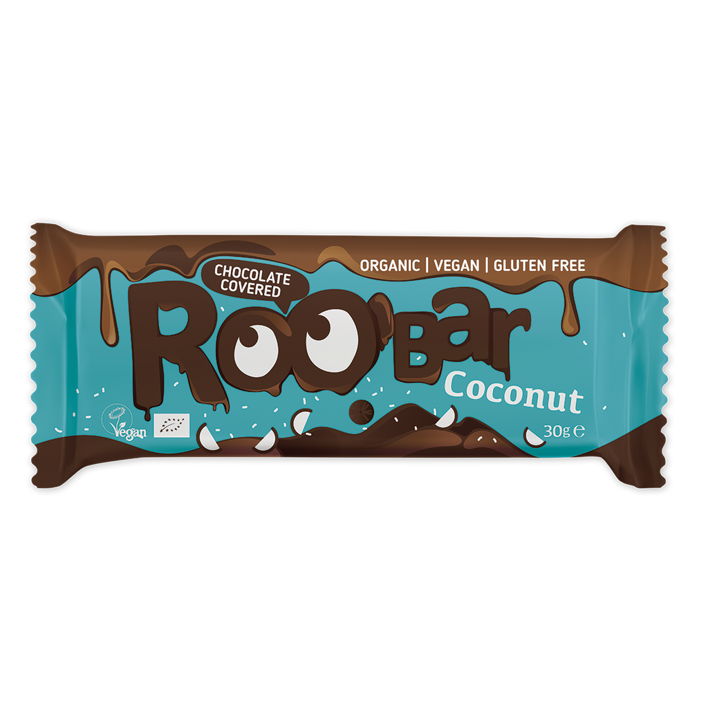Barre Noix de Coco Enrobée de Chocolat Bio 30g x16 Roo'bar