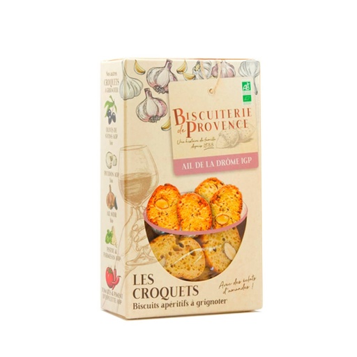 Croquets Ail Drome Bio 90g x10 Biscuiterie de Provence
