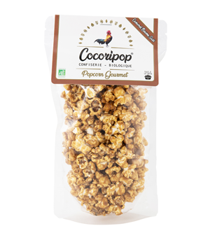 Popcorn Caramel au beurre salé Bio 80g x6 Cocoripop