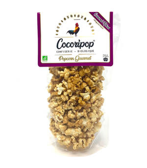Popcorn Caramel et Epices à pain d'épices Bio 80g x6 Cocoripop