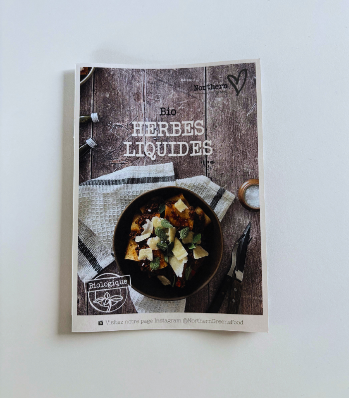 Livret recettes 14 pages Herbes Liquides Northern Greens
