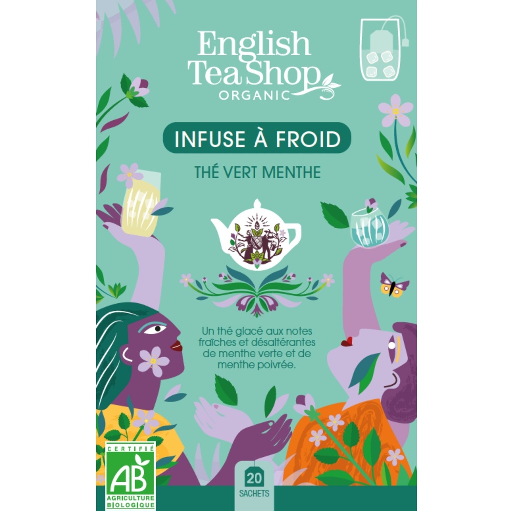 [67146] Thé Glacé Thé Vert Menthe Bio 20 sachets x6 ETS