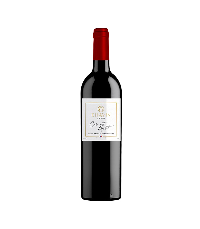 [12477] Vin de France désalcoolisé cabernet merlot 75cl x6 Chavin Zero