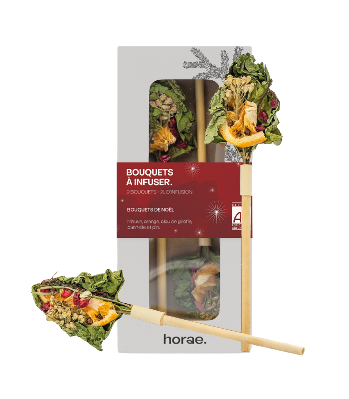 [50257] 2 Bouquets à infuser en théière - Sapin de Noël Bio x6 Horae