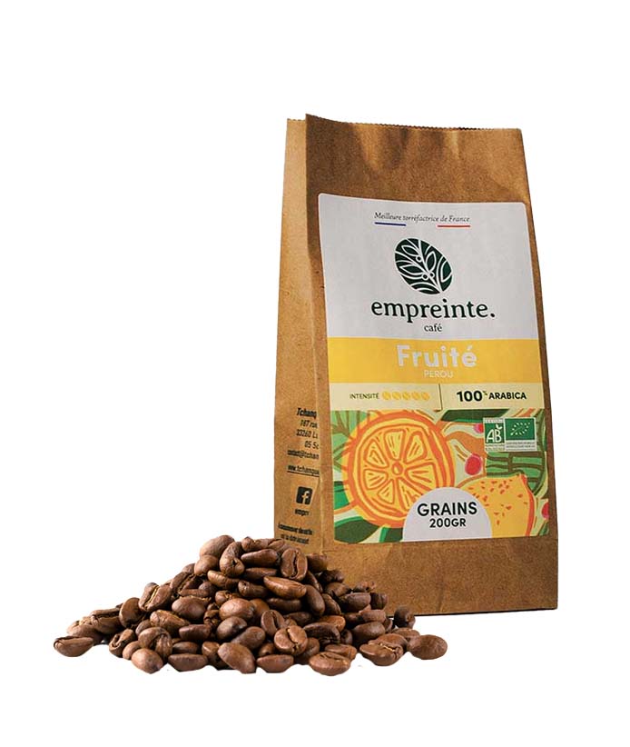 [15364] Café FRUITE 200g GRAINS Bio x6 Empreinte