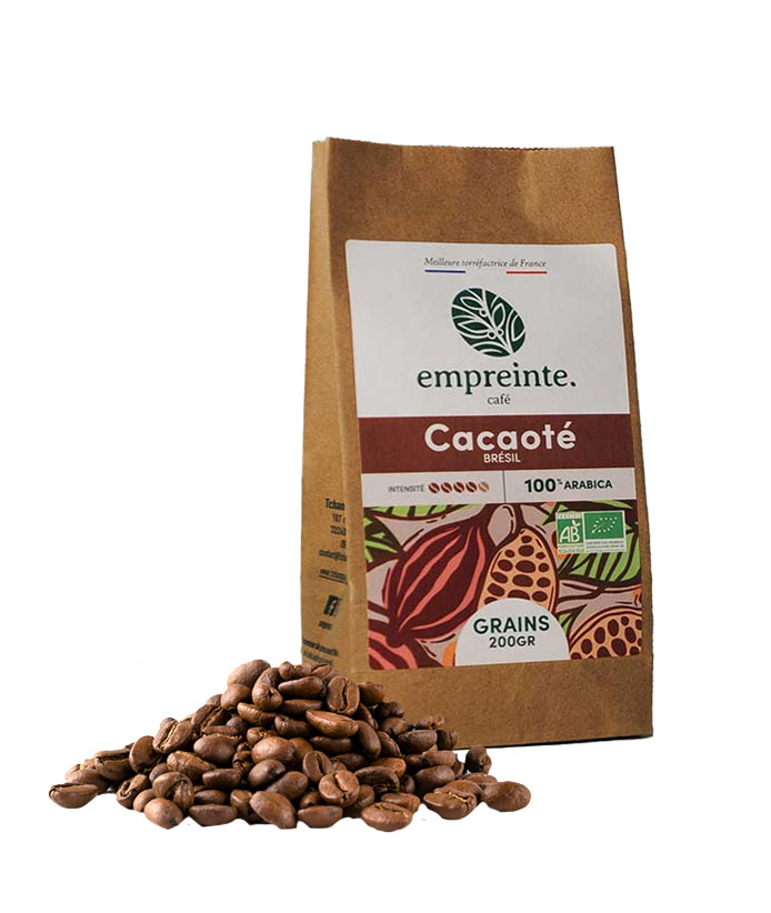 [15302] Café CACAOTE 200g GRAINS Bio x6 Empreinte