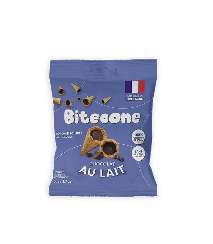 [88362] Mini cônes fourrés chocolat au lait 45g x21 BITECONE