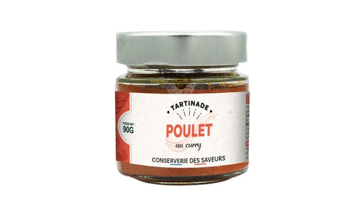 [63869] Tartinade poulet au curry 90g x12 La Conserverie des Saveurs