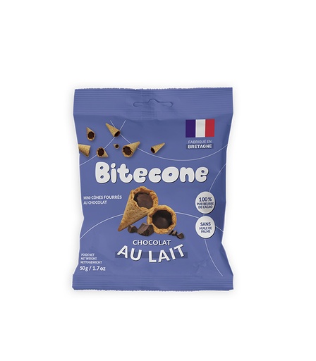 [88362] Mini cônes fourrés chocolat au lait 45g x21 BITECONE