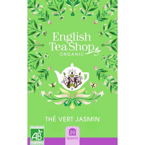 [57888] Thé Vert Jasmin Bio 20 sachets x6 ETS