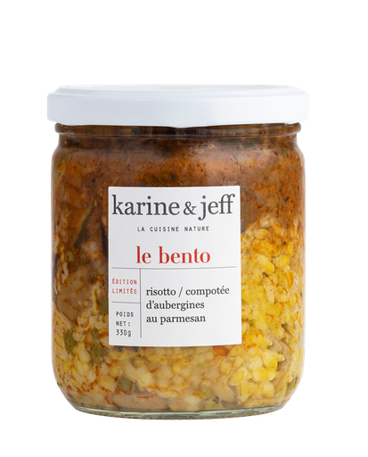 [39786] Bento Risotto d'Aubergines au Parmesan Bio 330g x6 Karine & Jeff