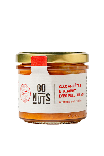 [90419] Tartinable Cacahuètes Piment d'Espelette Bio 100g x9 Go Nuts