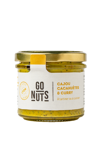 [90402] Tartinable Cajou Cacahuètes Curry Bio 100g x9 Go Nuts