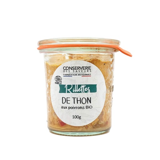 [27287] Rillettes de thon au poivron bio 100g x12 Conserverie des saveurs