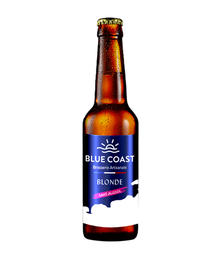 [50585] Bière Blonde sans alcool Bio 33cl x24 Blue Coast