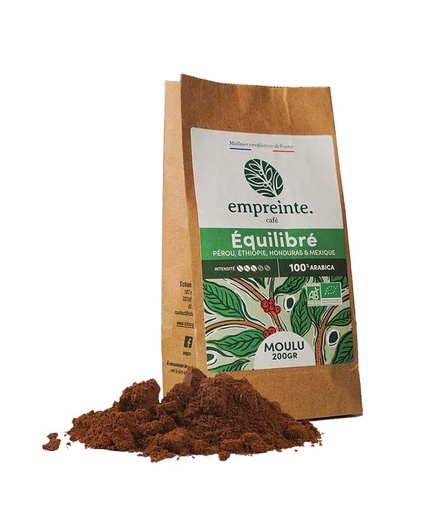 [15494] Café Equilibré 200g MOULU Bio x6 Empreinte