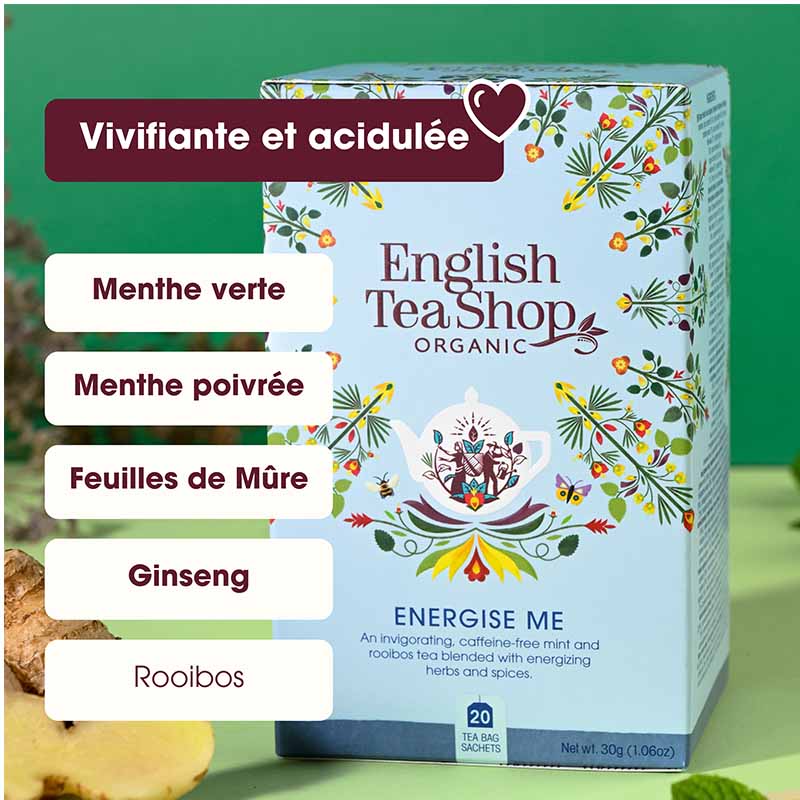 Energise Me Bio 20 English Tea Shop