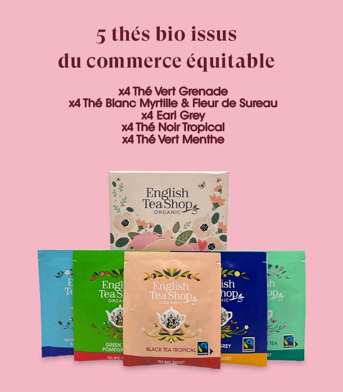 Assortiment de thés Bio 20 sachets - English Tea Shop