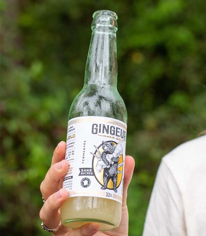 Ginger Beer Sans Sucre Bio 33cl x12 Gingeur