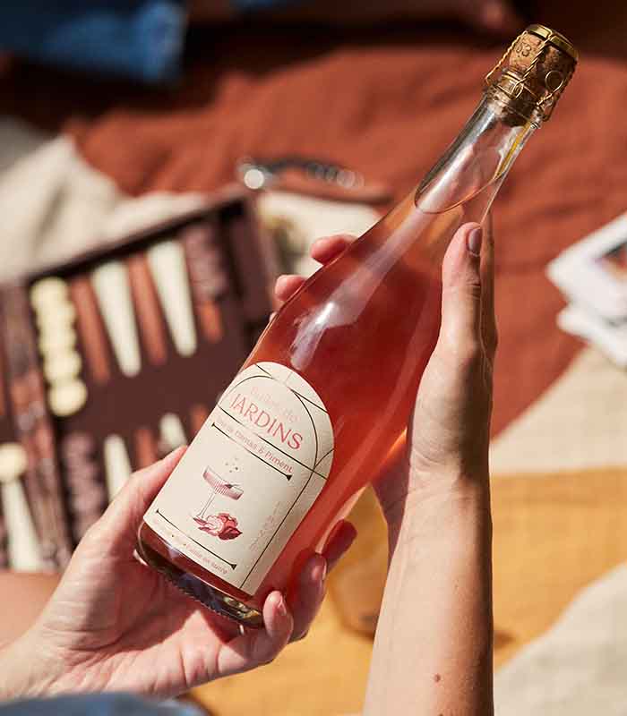 Bulles de Jardins - Pétillant sans alcool - Rose de Damas & Piment Bio 75 cl x6