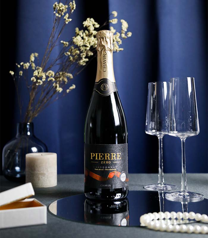 Chardonnay Effervescent sans Alcool 20cl x24 Pierre Zéro