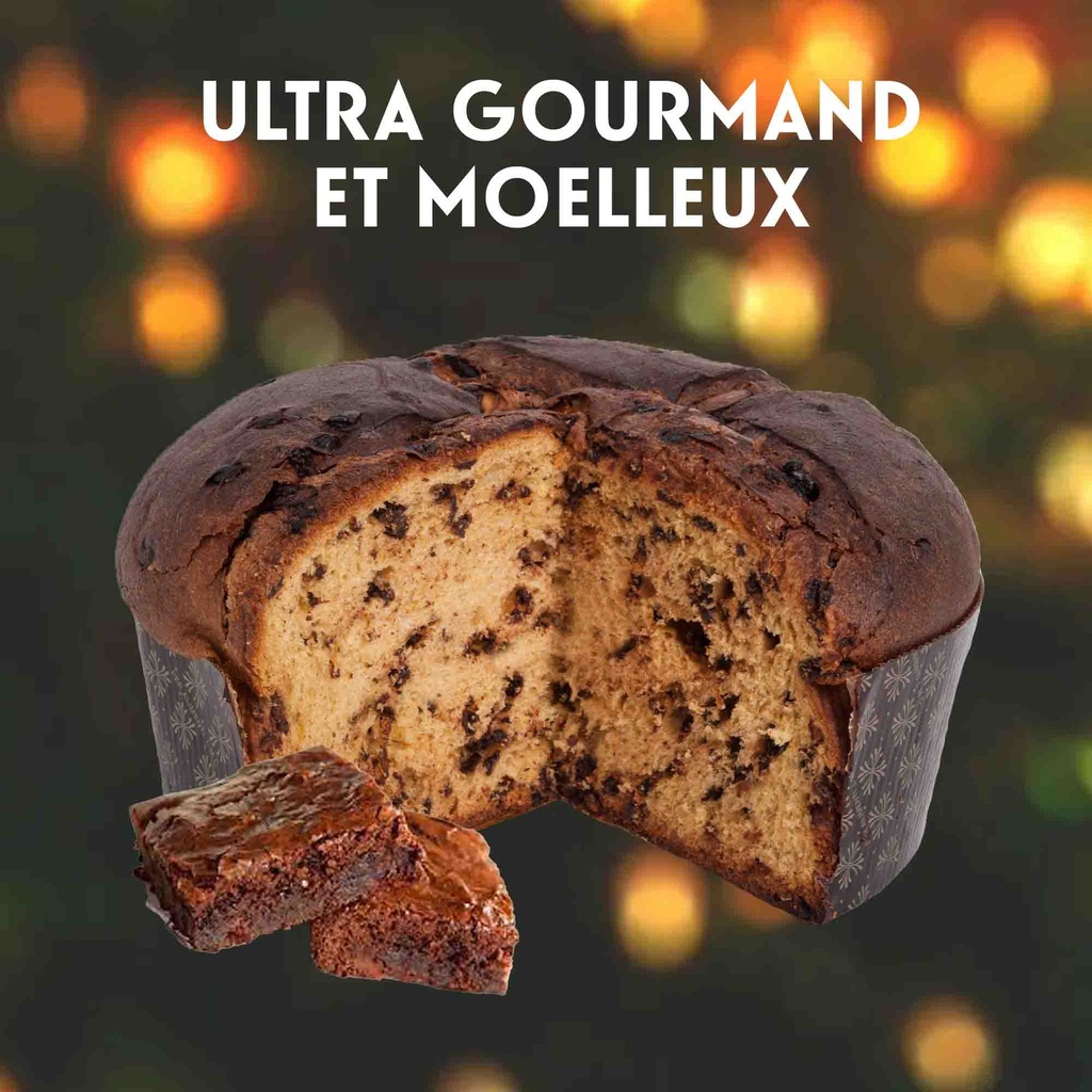 Panettone Choco Brownie 750g x6 Vergani