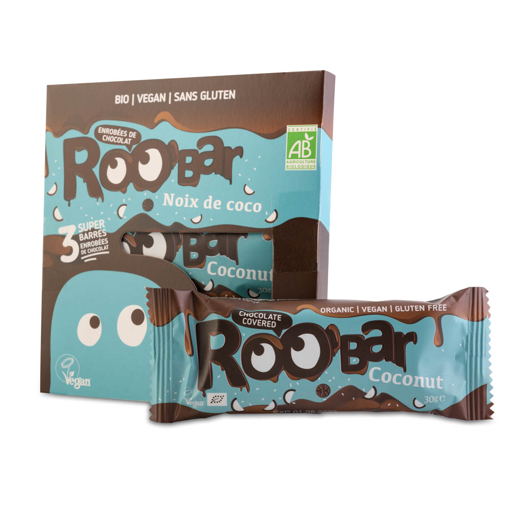 Tripack Noix de Coco Enrobée de Chocolat Bio 3x30g x10