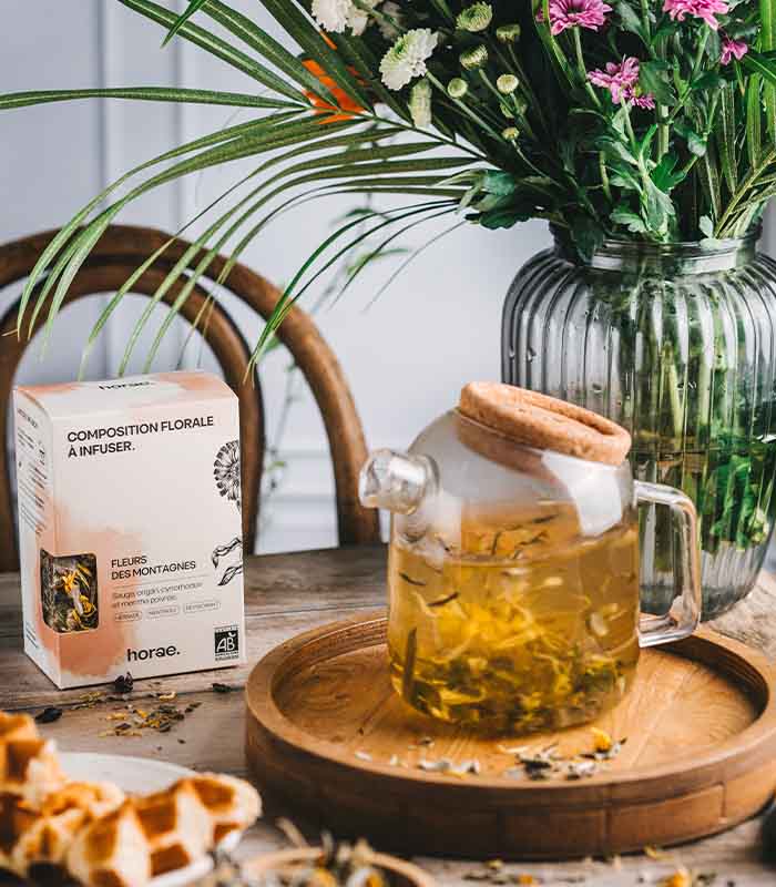Composition florale à infuser  - Fleurs des Montagnes Bio 60g vrac x6 Horae
