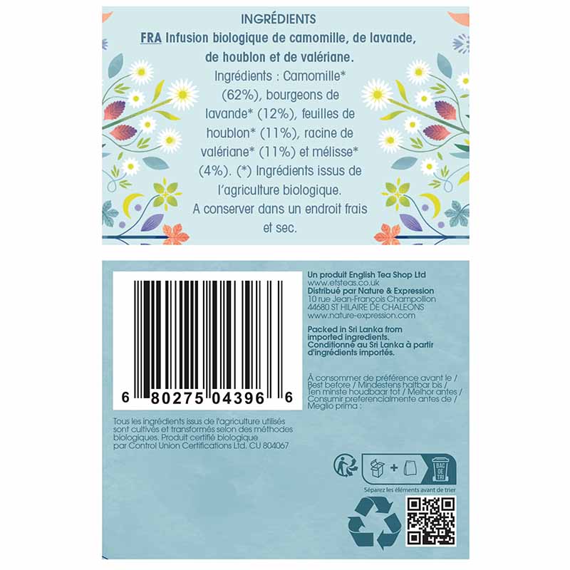 Infusion Sleepy Me Bio English Tea Shop