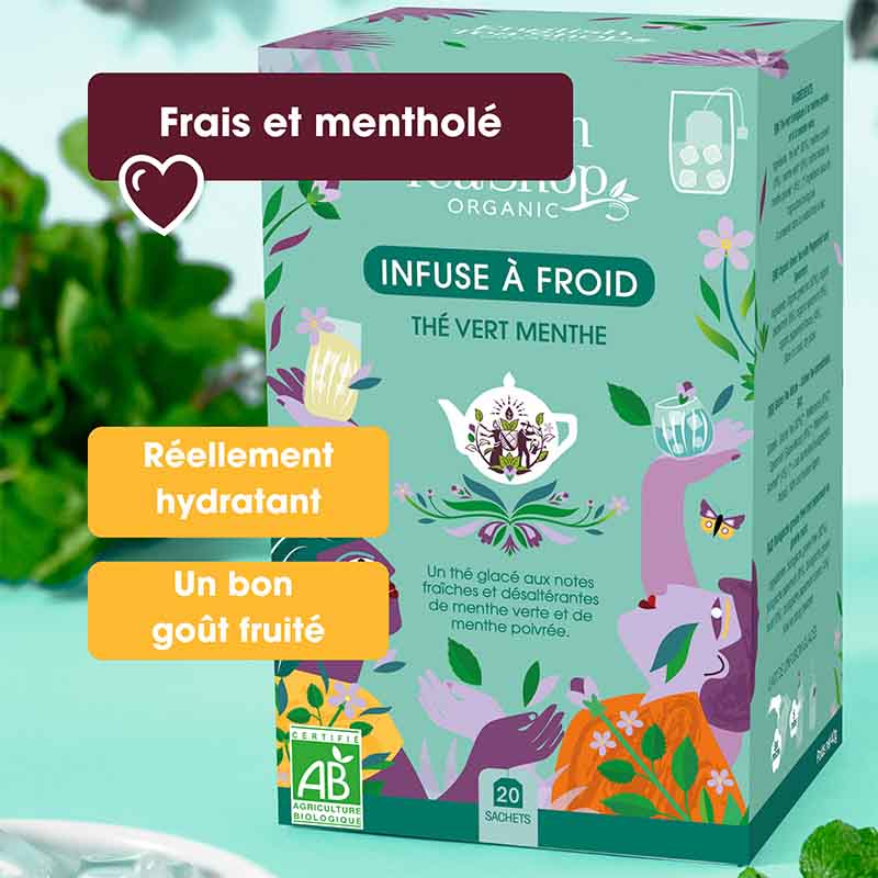 Thé Glacé Thé Vert Menthe Bio 20 sachets x6 ETS