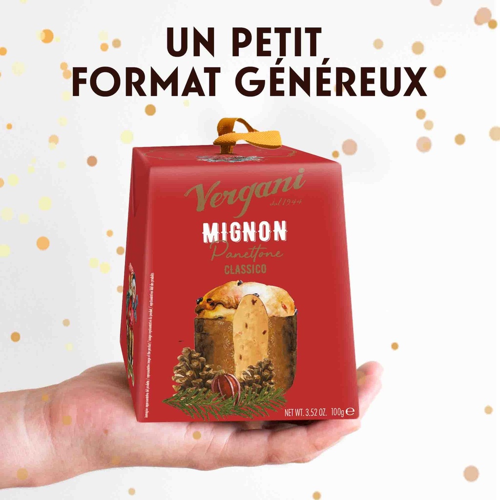 Mini Panettone Traditionnel 100g x12 Vergani