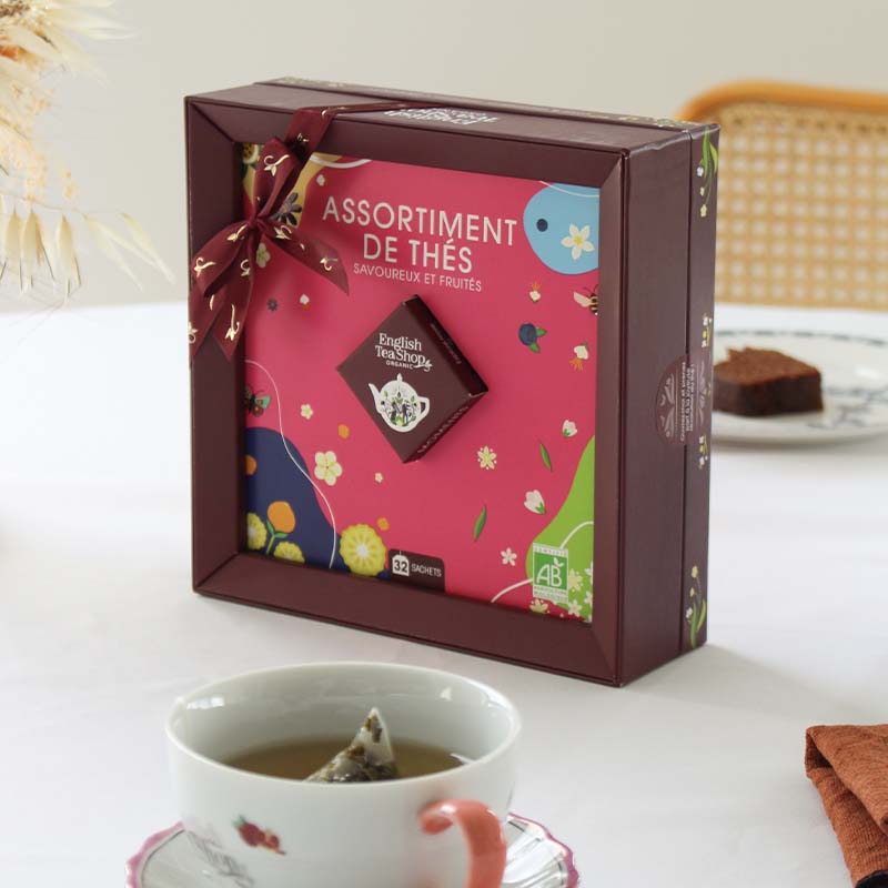 Coffret Assortiment de thés Bio 32 sachets x6 ETS