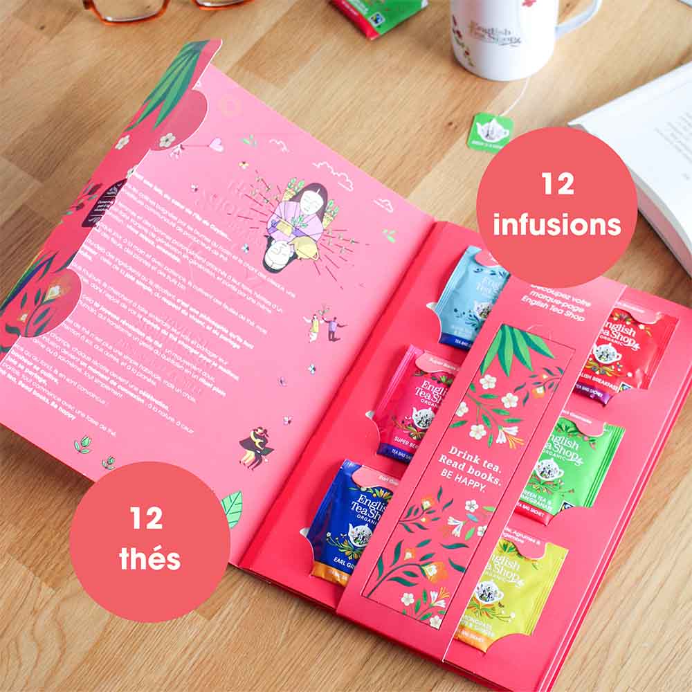 Le livre du bonheur à infuser 24 sachets bio x12 ETS